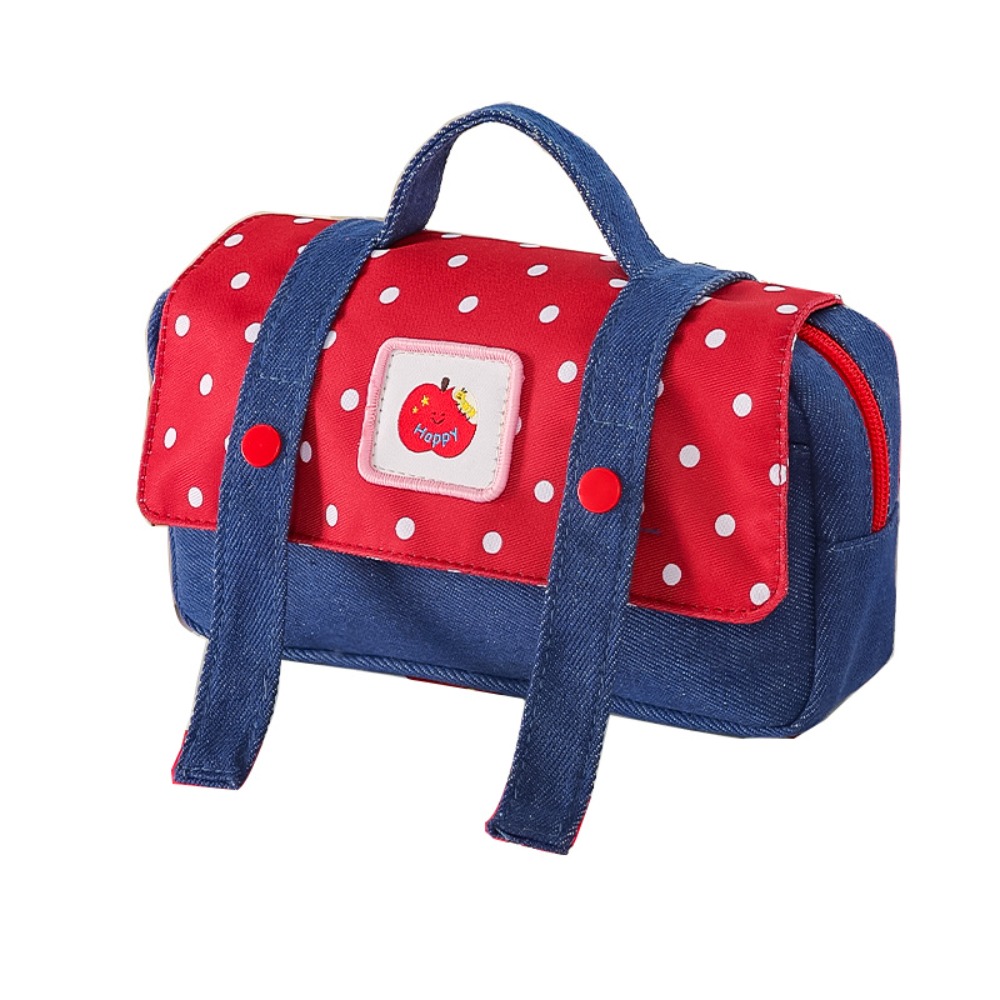 Aesthetic Large Pencil Case Pouch - Piórnik dżinsowy w stylu kowbojskim z