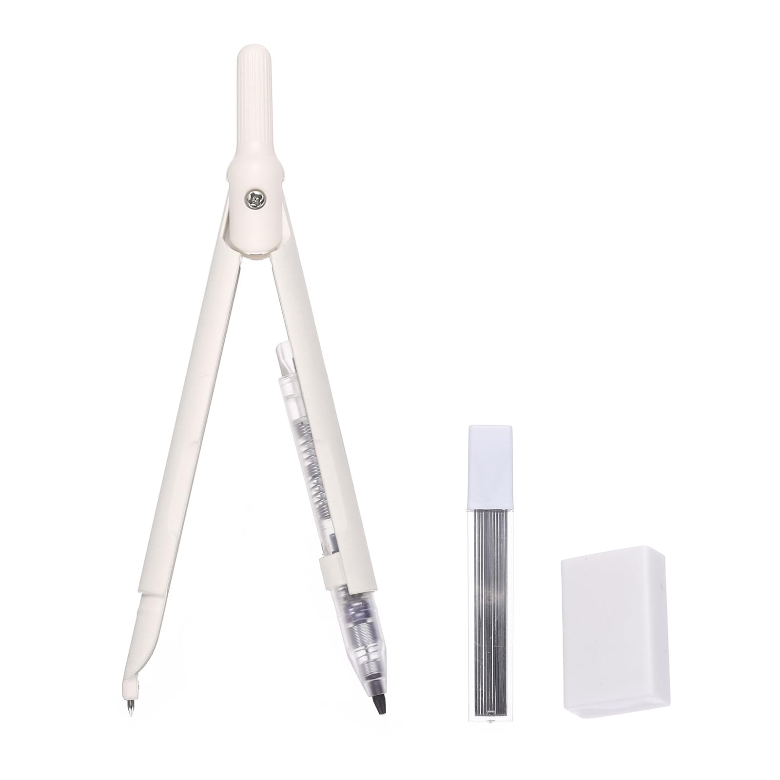 Math Geometry Set With Compass - Zestaw Kompasów Metalowy Profesjonalny Wkłady Ołówkowe