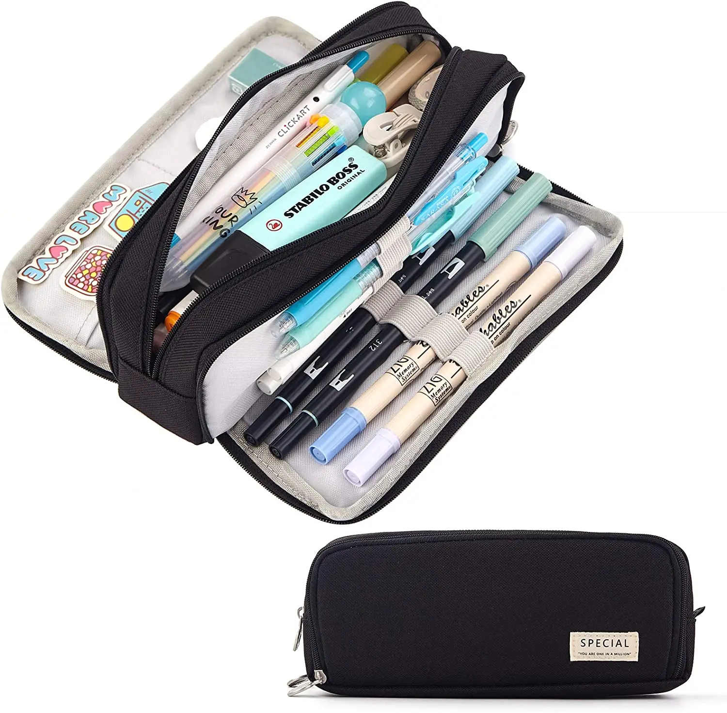 Aesthetic Large Pencil Case Pouch - Piórnik Duża Pojemność Estetyczny Organizer na