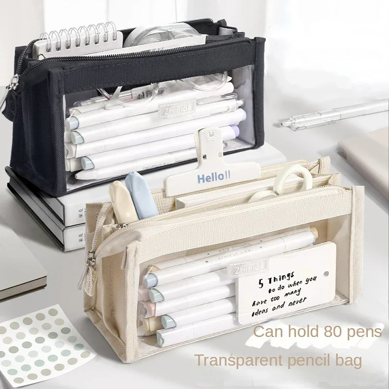 6-warstwowa torba na ołówki o  – Aesthetic Large Pencil Case Pouch recenzja i cena