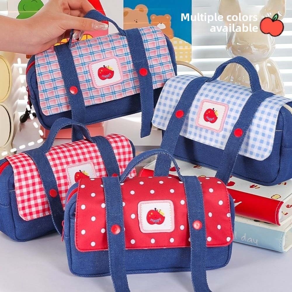 Piórnik dżinsowy w stylu kowbo – Aesthetic Large Pencil Case Pouch recenzja i cena