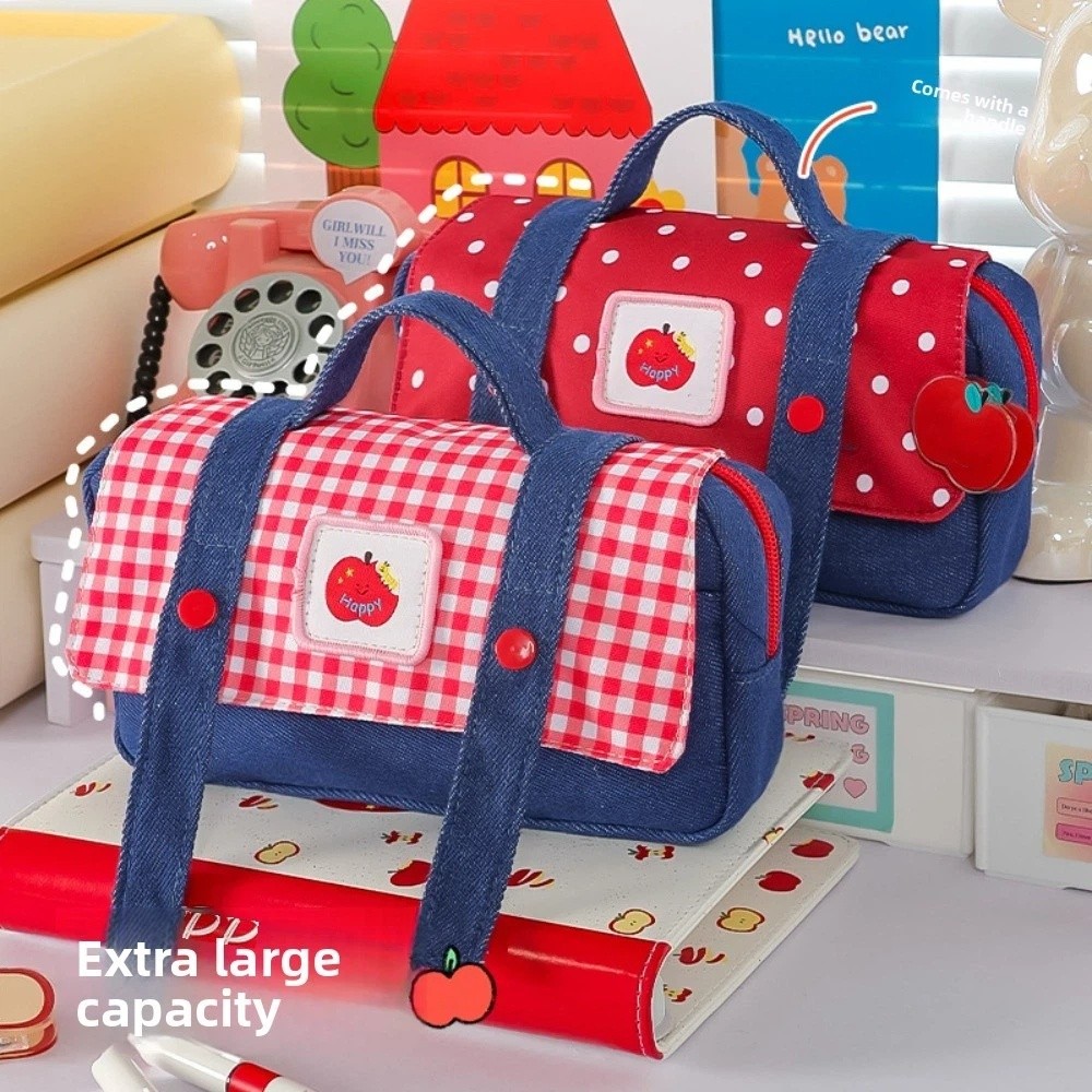 Piórnik dżinsowy w stylu kowbo – Aesthetic Large Pencil Case Pouch recenzja i cena
