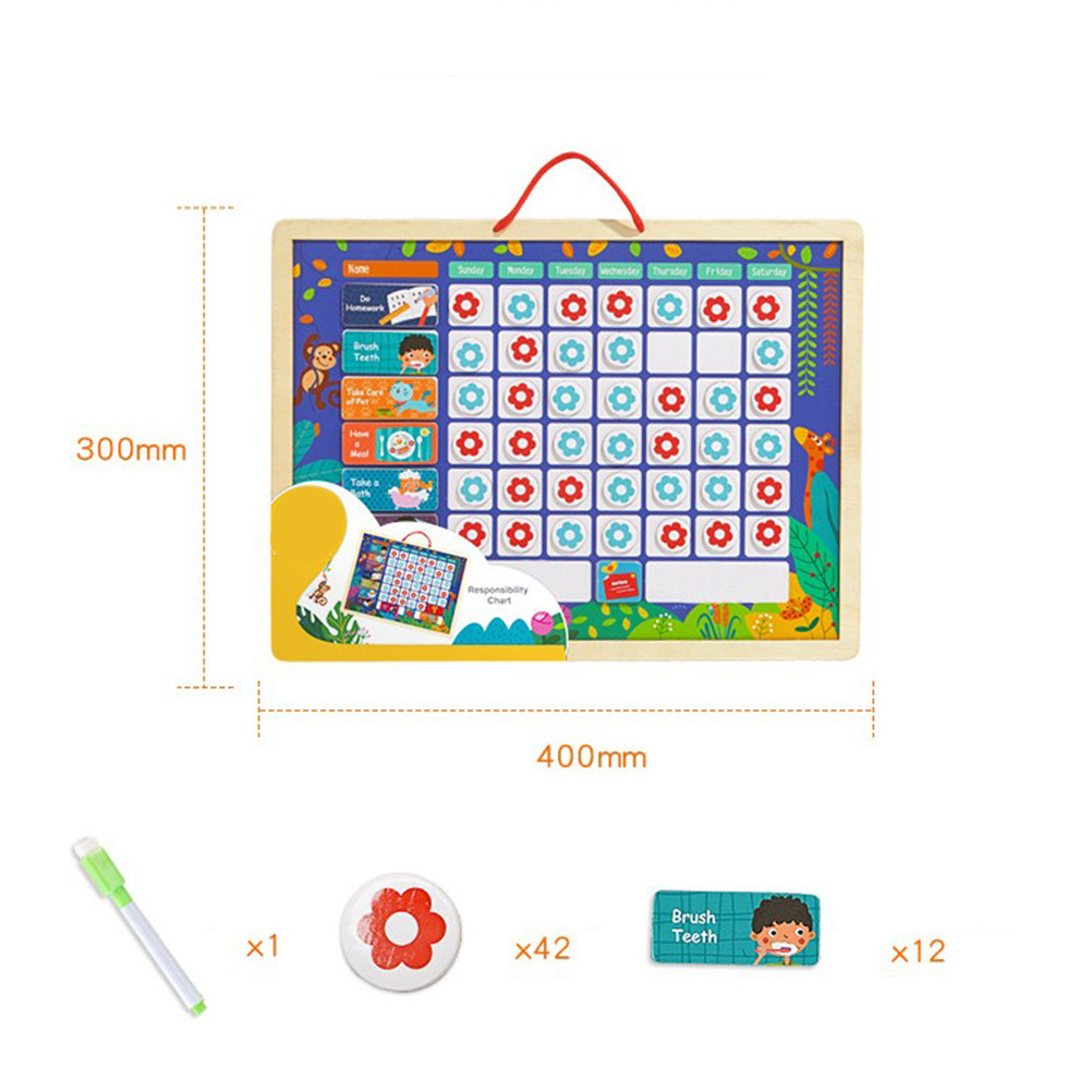 Edukacyjna tablica magnetyczna – Kids Magnetic Reward Chart Board recenzja i cena